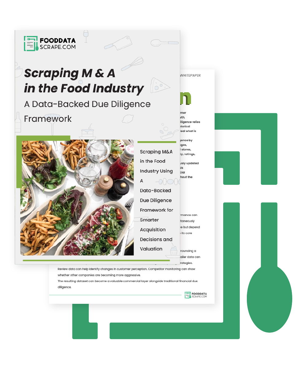 Scraping M&A in the Food Industry: A Data-Backed Due Diligence Framework